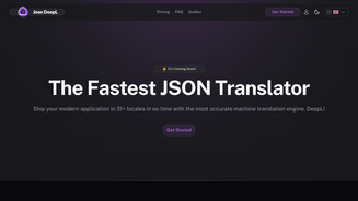 Screenshot of JSON DeepL