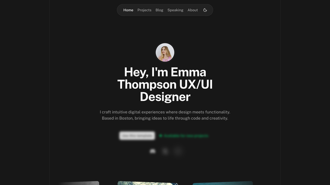 Template Portfolio screenshot